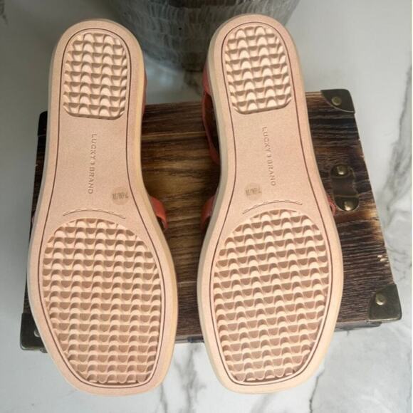 Lucky Brand Nayda Strap Sandals in Cognac - Picture 7 of 8